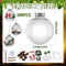 100 Set 3.15 Inch Christmas Clear Plastic Fillable Ball Ornament Set Christmas Tree Baubles Fillable Transparent DIY Acrylic Crafts Ball with Decorations for Christmas Party Holiday Home(Clear)