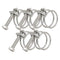 36-40mm Double Wire Hose Clamps, 201 Stainless Steel Hose Clips, Universal Plumbing Pipe Tube Fastener Adjustable Hose Hoop (Pack of 5)