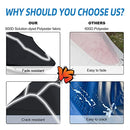 Upgraded Fade and Crack Resistant Trailerable Jet Ski Cover, Heavy-Duty Waterproof and UV Protection PWC Cover,Jetski Watercraft Cover with Reflective Strips Black Fits from 103"-115"(1 or 2 Seater)