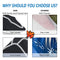 Upgraded Fade and Crack Resistant Trailerable Jet Ski Cover, Heavy-Duty Waterproof and UV Protection PWC Cover,Jetski Watercraft Cover with Reflective Strips Black Fits from 103"-115"(1 or 2 Seater)