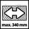 Einhell 4300395 Dual Drag, Crosscut and Miter Saw TC-SM 2534/1 (Maximum 2350 W, Integrated Drag Function, Saw Head Tilts to Left/Right, Laser, Include Carbide-Tipped Precision Saw Blade)