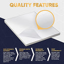 Avarrix Australia A4 Sticker Paper, Paper-Based Matte White, 100 Sheets, Self Adhesive Premium Sticker Paper for Inkjet and Laser Printer, 100gsm Thickness Printable Label Sheets