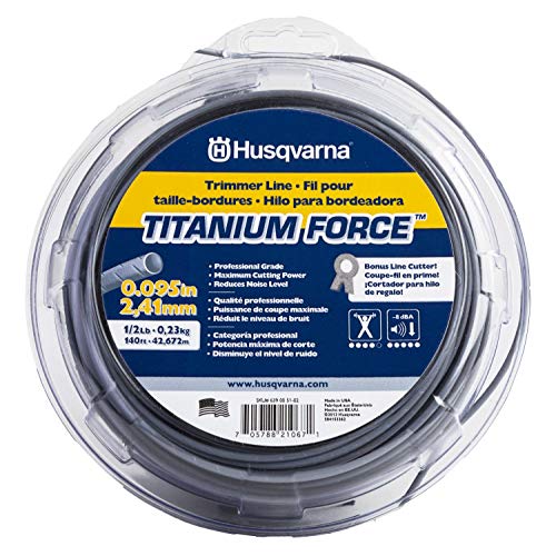 Husqvarna 639005102 String Trimmer line .095-Inch 140ft Spool Titanium Force, .095" x 140', Silver