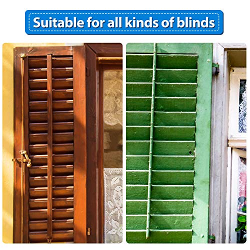 40 Pieces Plantation Shutter Repair Kit Replacement Louvers Staples Window Blind Tilt Rod Operable Plantation Silver Missing Metal Indoor Louver Staples Tools Repair