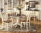 Signature Design by Ashley Dining Chair, Beige, 40.63" W x 18.38" D x11.5 H