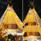 Razee Teepee for Kids 5 Sides, Large Tall, Wedding Teepee, Adult Teepee, Huge Teepee Wide Open Front Teepee Without Door Flaps, Beach Tent (Huge Teepee)