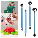 SENHAI 18Pcs Polymer Modeling Clay Sculpting Tools, Dotting Tools, Ball Stylus, Rubber Tips, Ceramic Clay Indentation Tools for Pottery Sculpture, Rock Painting, Art Carving Embossing