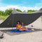Red Suricata Family Beach Sunshade - Sun Shade Canopy | UPF50 UV Protection | Water Repellent Tent with 4 Aluminum Poles, 4 Pole Anchors, 4 Sandbag Anchors | Portable Shelter Tarp (Medium, Grey)