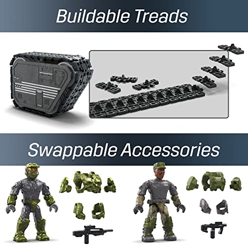 Mega Halo UNSC Elephant Sandnest Vehicle 2-in-1 Halo Infinite Construction Set, Building Toys for Boys, Multicolor (HHC44)