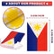 Philippines String Flag Pennant Banner, Small Mini Filipino Philippine Flags Bunting Banner, National Country Decoration for School, Party, Sports Events, Patriotic Festival, 33 Feet 30 Flags