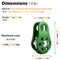 TRIWONDER 20kN Climbing Pulley Rescue Pulley Single Sheave Aluminum Fixed Eye Rock Rope Pulley (Green)