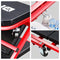 ‎DNA MOTORING TOOLS-00184 36 Inches 2 IN 1 Rolling Folding Car Creeper/Seat, 6 Pcs 2" Casters, 150kg Weight Capacity, Red