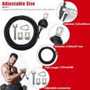 Fitness Pulley Cable, Replacement Cable Machine Accessories, Cable Pulley Attachments for Gym,Heavy Duty Steel Wire Rope for Home Gym Cable Pulley Machine, Steel Wire Rope with Rubber Stopper Ball
