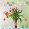 Zeyune 16 Pcs 1.57 Inch Spring Summer Hanging Ornaments Spring Decorations Spring Summer Theme Cute Balls for Holiday Party Favors (Tulip)