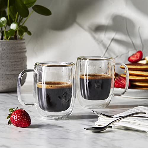 ZWILLING Glass J.A. Henckels Double Espresso Cup Set, Clear