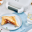 Breville Deep Fill Toastie Maker | 2 Slice Sandwich Toaster | Non-Stick Plates | Cooks a Toastie in 5 Minutes | White [VST091]