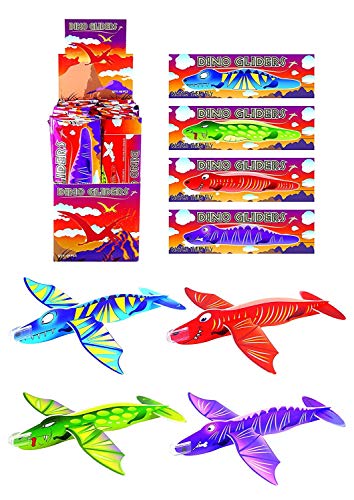 Henbrandt 24 Dinosaur Gliders (4 Assorted Designs)