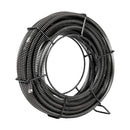 VEVOR Drain Cleaning Cable 66 FT x 5/8 Inch, Professional Sectional Drain Cleaner Cable with 7 Cutters for 0.8" to 3.9" Pipes, Hollow Core Sewer Drain Auger Cable for Sink, Floor Drain, Toilet