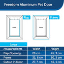 PetSafe 640ML Staywell, Aluminium Pet Door, Large, Solid Design, Easy Install