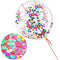 10 Pieces 36 Inch Jumbo Confetti Balloons Round Latex Balloons Multicolor Sequin Balloons for Birthday Wedding Engagement Party Decoration