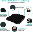 VIYNRAN Seat Wedge Cushion with Cover for Sciatica Coccyx Tailbone Hip Posture Correction, Lumbar Support Pads Back Pain Relief Breathable Seat Cushion for Car Driver Seat, Office Chair, Wheelchair