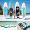 SereneLife Inflatable Stand Up Paddle Board - 10’ Ft. Standup Sup Paddle Board W/ Manual Air Pump, Safety Leash, Paddleboard Repair Kit, Storage / Carry Bag - Sup Paddle Board Inflatable - SLSUPB06