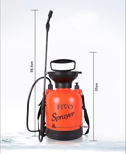 FIVO Lawn and Garden Pump Pressured Sprayer, for Spraying Plants, Garden Watering, Weed Control and All-Purpose Cleaning (0.8 Gallon)