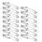 Tuna Clips, 15pcs Portable Stainless Steel Clips Durable Longline Branch Hangers Snap Fishing Accessory Easy On Off for Floats Sharking Tuna Fishing Crabbing Shrimping