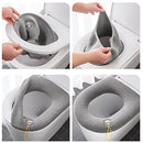 Zuzer Toilet Seat Cover Cushion Toilet Seat Covers Universal Toilet Seat Cushion Toilet Seat Cover Warm Toilet Seat Cover Toilet Seat Cover Washable Toilet Seat Warmer Pack of 4