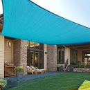LOVE STORY 16'x20' Rectangle Turquoise Blue Sun Shade Sail Canopy UV Block Awning for Outdoor Patio Garden Backyard