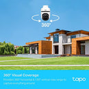 TP-Link Tapo Pan/Tilt Outdoor Security WiFi Camera, Wireless, 1080p, 360°, IP65, Night Vision, SD Card Slot, Smart AI Detection (Tapo C500)