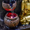Zen'Light Buddha Bhava Indoor Fountain, Zen Decor, Ideal for Meditation and Relaxation, Table Fountain with Closed Circulation, Colour-Changing LED Lighting, Water Flows on 3 Levels, Height 26 cm