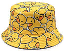 Malaxlx Rubber Duck Print Bucket Hat Beach Sun Hat Summer Travel Fishing Hat for Women Men