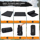 KingCamp Luxury 3D Double Self Inflating Camping Sleeping Pad Foam Air Mattress R Value: 9.5, Portable 3 Inch Large Thick Self Inflatable Mattress for 2 Two Person, Couple, Queen Size, Black