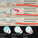 Feggizuli 30pcs Lever Wire Connectors, 1 Conductor Compact Wire Connectors, 1 to 1 Inline Electrical Connectors, DIY Compact Splicing Wire Connectors, Quick Connect Wire Connectors Butt Terminals