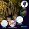 LED Solar Meteor Shower Rain Drop String Warm Lights Xmas Falling Star Tree Decor Night Outdoor Christmas Garden Waterproof