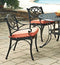 Homestyles 6654-80 Outdoor Chair Pair, Black