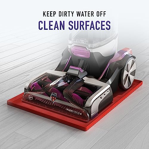 Hoover SmartWash Pet Automatic Carpet Cleaner with Spot Chaser Stain Remover Wand, Shampooer Machine for Pets, with Storage Mat, FH53050, Purple