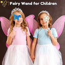 Pllieay Princess Fairy Wands Kit Include 18 Pieces 6 Styles Unfinished Wooden Princess Wand and 4 Gem Stickers Princess Art Magical Show for Party Supplies