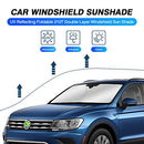 KUST Windshield Sun Shade for Volkswagen VW Tiguan SUV 2018 2019 2020 2021 Sunshade Foldable Sun Visor Protector Blocks UV Rays Keep Your Car Cooler