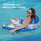 CALOBANA Extra Large Pool Float with Canopy for Adults Inflatable Water Toy Pool Chair Pool Lounge with Shade, 2 Cup Holders, Ergonomic Headrest