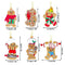 18PCS Gingerbread Man Christmas Ornament for Christmas Tree,ZANZER Christmas Tree Assorted Plastic Gingerbread Figurines for Xmas Tree Hanging Festive Season Holiday Party Decoration DIY Craft(3 Inch)