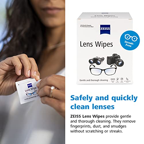 Zeiss Pre Moistened Lens Cleaning Wipes 80 Count