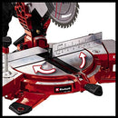 Einhell Power X-Change 18V Mitre Saw - 3000 RPM Circular Saw With Work Table, LED, Dust Collection, 45° Mitre, -47° Bevel - TE-MS 18/210 Li Solo (Battery Not Included)