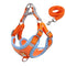 New Reflective Dog Harness for Small Dogs,Soft Suede Puppy Harness and Leash Set,Escape Proof Small Dog and Cat Harness,Step-in Dog Vest Harness for Extra Small,Medium Dogs,Breathable Dog Rope
