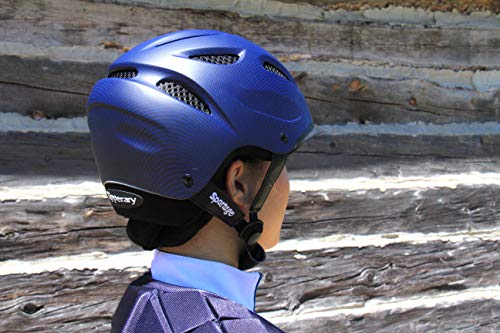 TIPPERARY EQUESTRIAN Horse Riding Helmet - Sportage - Lightweight Cooling Horseback Riding Apparel - Safety Helmet with Superior Ventilation and Air Flow - Matte Black - XS