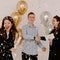 Silver Confetti Poppers 4 Pack | Confetti Cannon Party Poppers Confetti Shooter for Events Birthday Celebration | Bulk Streamer Blaster Cannon Star Launcher | Large Prank Package Gun Tube Stick