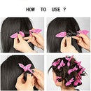 30Pcs Sponge Flexible Foam Hair Curlers, No Heat Hair Rollers DIY Night Sleep Soft Pillow Hair Rollers Styling Tool (5 Colors)