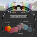 Flux Sportech Unisex Polarized No Slip Outdoor Sports Sunglasses with 100% UV Protection - Mat.BLK/Grey