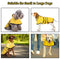 KIKNIN Dog Raincoat, Waterproof Dog Rain Coat, Reflective Safety Dog Rain Jacket, Windproof Snow-Proof Hooded Slicker Poncho, Pet Rain Coat for Small Medium Large Dogs